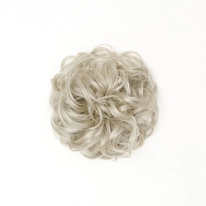 STRANDED HEAT RESISTANT CURLY MESSY BUN