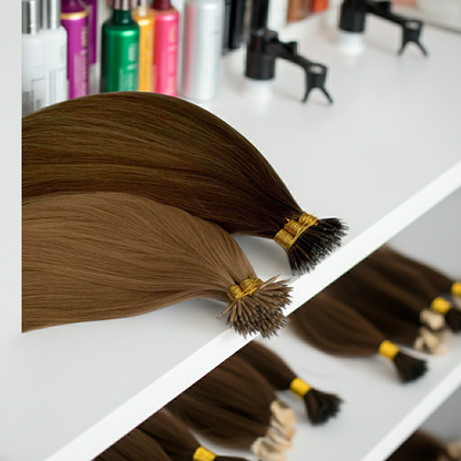 ECHO PREMIUM QUALITY 100% HUMAN HAIR Nano Bond Extensions Double Drawn 100g (100PCS) 18", 20" & 22"