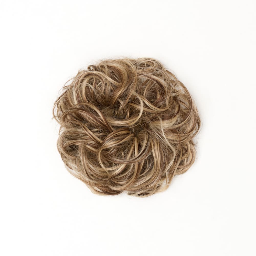 STRANDED HEAT RESISTANT CURLY MESSY BUN