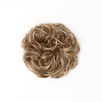 STRANDED HEAT RESISTANT CURLY MESSY BUN