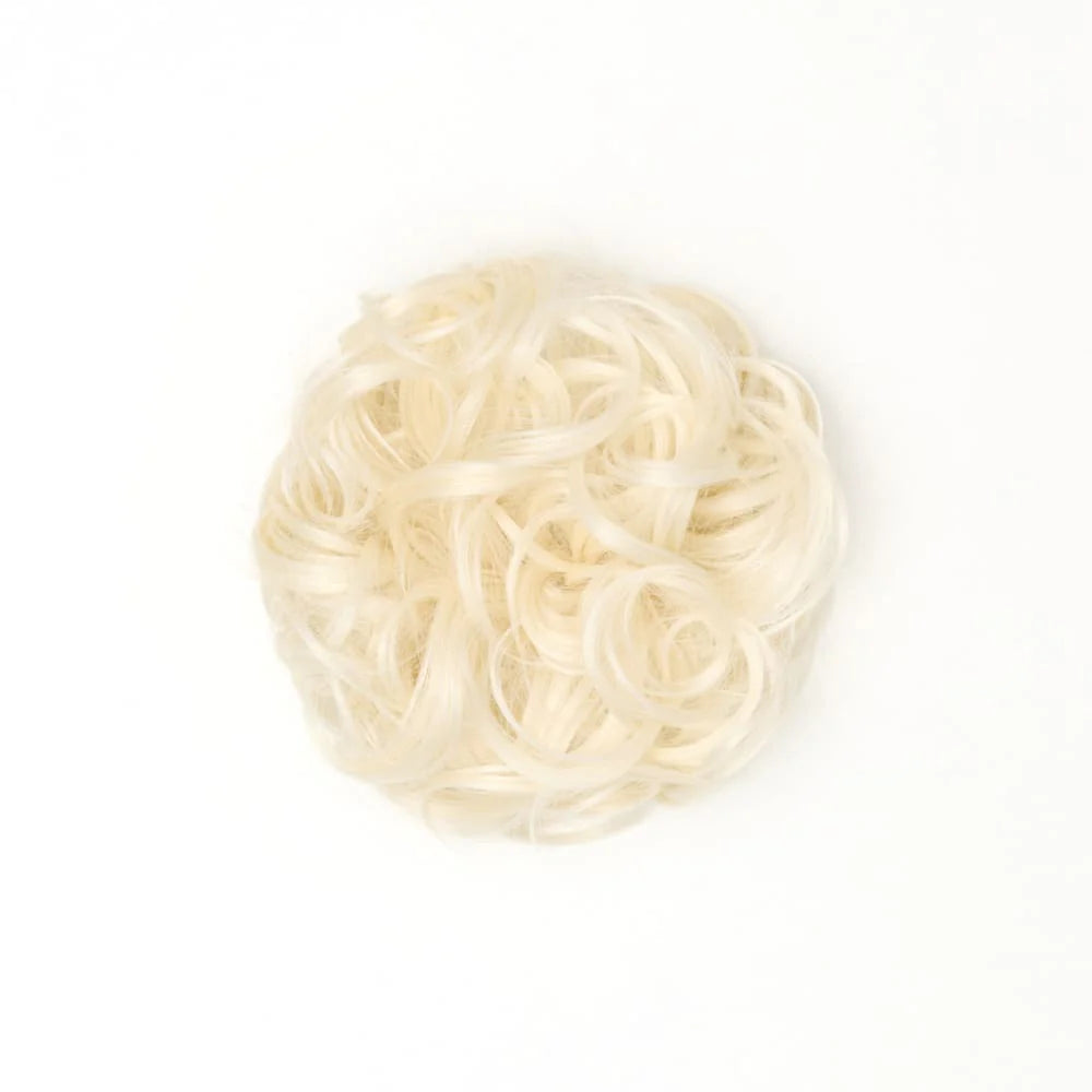 STRANDED HEAT RESISTANT CURLY MESSY BUN