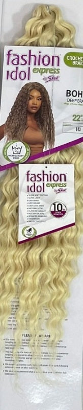 SLEEK BOHO DEEP BRAID FASHION IDOL EXPRESS SYNTHETIC WEAVE: 22”