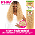 Sleek Fashion Idol Classic Brazilian Elia Synthetic Weave 26" – 2PCS