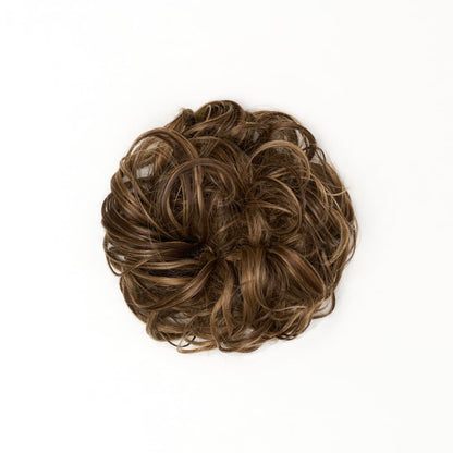 STRANDED HEAT RESISTANT CURLY MESSY BUN