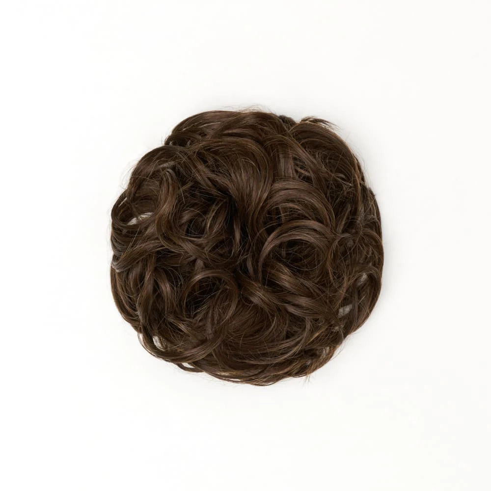 STRANDED HEAT RESISTANT CURLY MESSY BUN