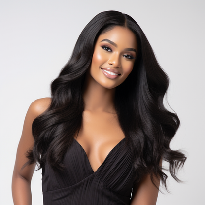 SLEEK BRAZILIAN VIRGIN WAVY HAIR 100% VIRGIN HUMAN HAIR WEAVE