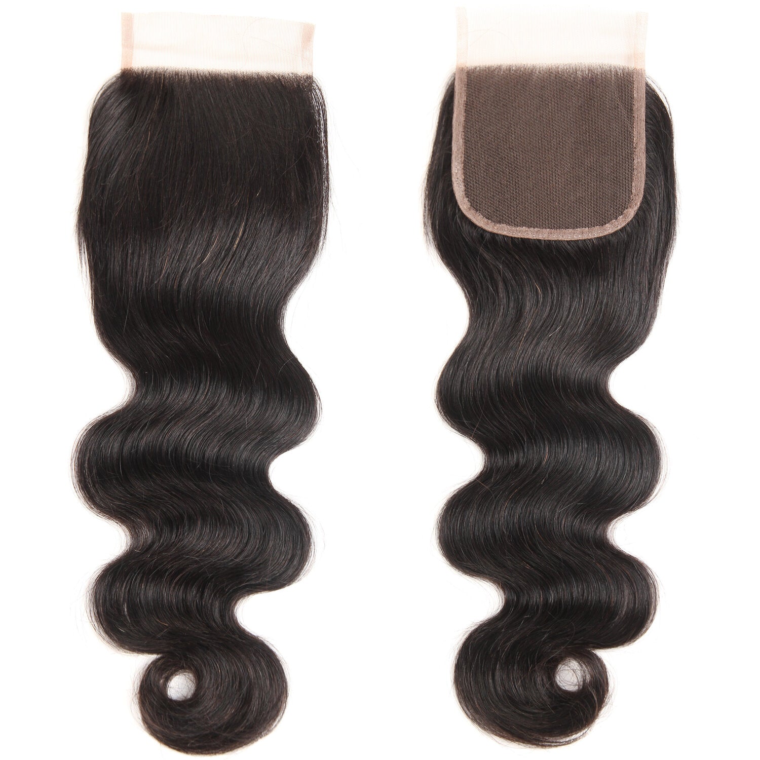 SLEEK BRAZILIAN WAVY CURL CLOSURE 4” x 4”