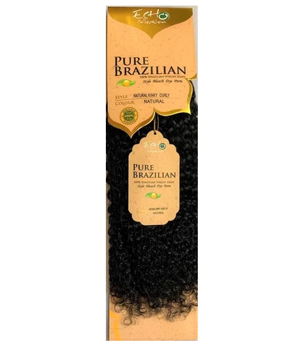 ECHO PURE 100% BRAZILIAN VIRGIN REMY KINKY CURL WEAVE EXTENSIONS