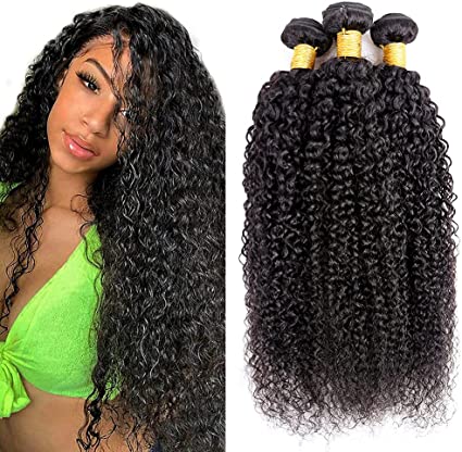 ECHO PURE 100% BRAZILIAN VIRGIN REMY KINKY CURL WEAVE EXTENSIONS
