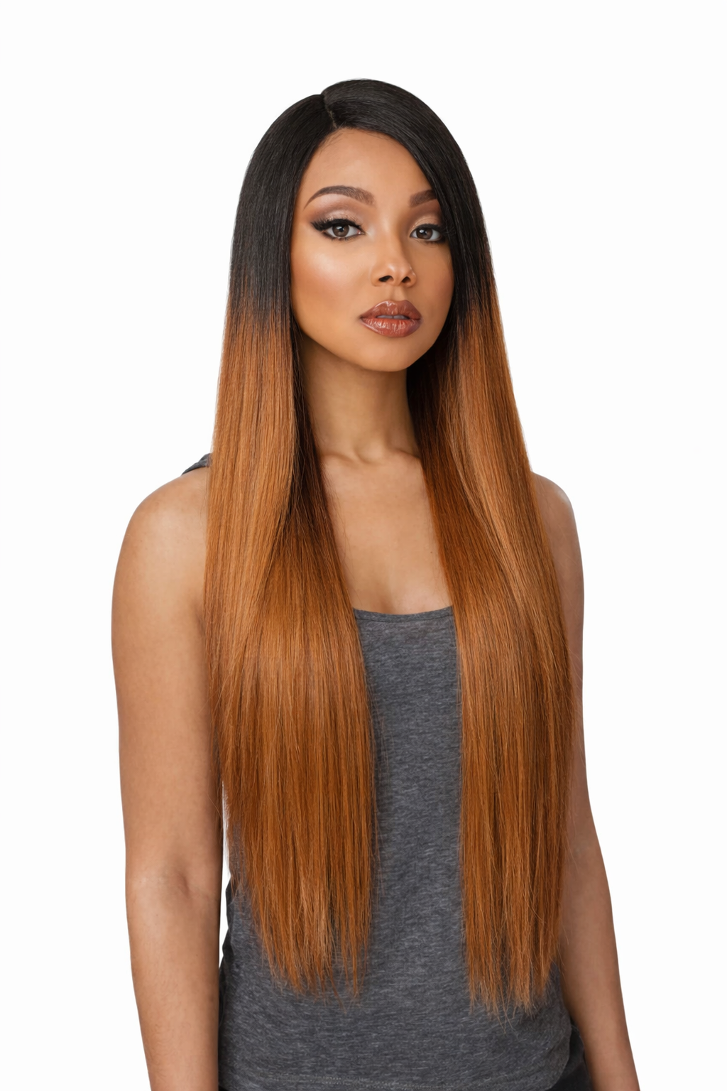 Sensationnel Empress Custom Lace Synthetic Hair Straight Wig