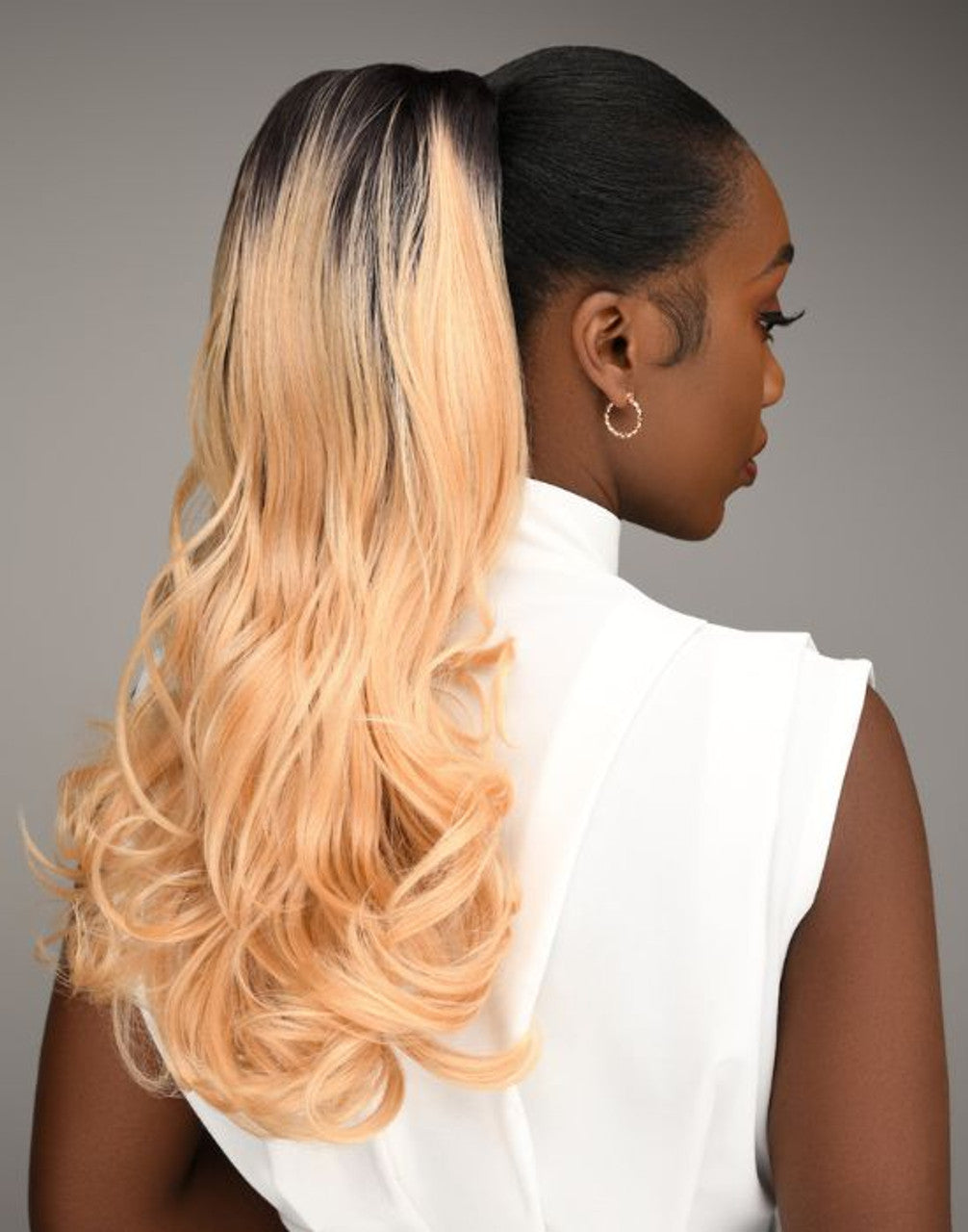 Feme 2-in-1 Half Wig or Ponytail-  Amaya: Length: 16.5"