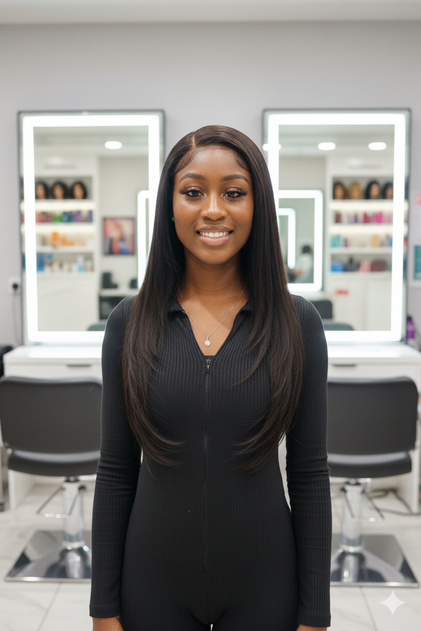 Echo Collection 4x4 Lace Front Natural Straight XXL Wig