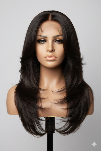 Echo Collection 4x4 Lace Front Natural Straight XXL Wig