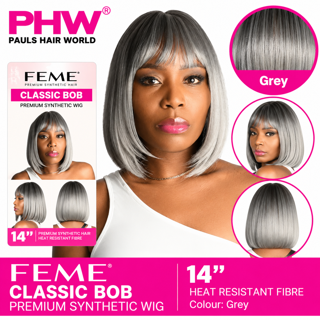 Feme Collection Classic Bob Synthetic Wig with Fringe