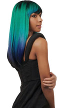 Sleek:Leslie Hair Couture Straight Synthetic Full Fringe Wig