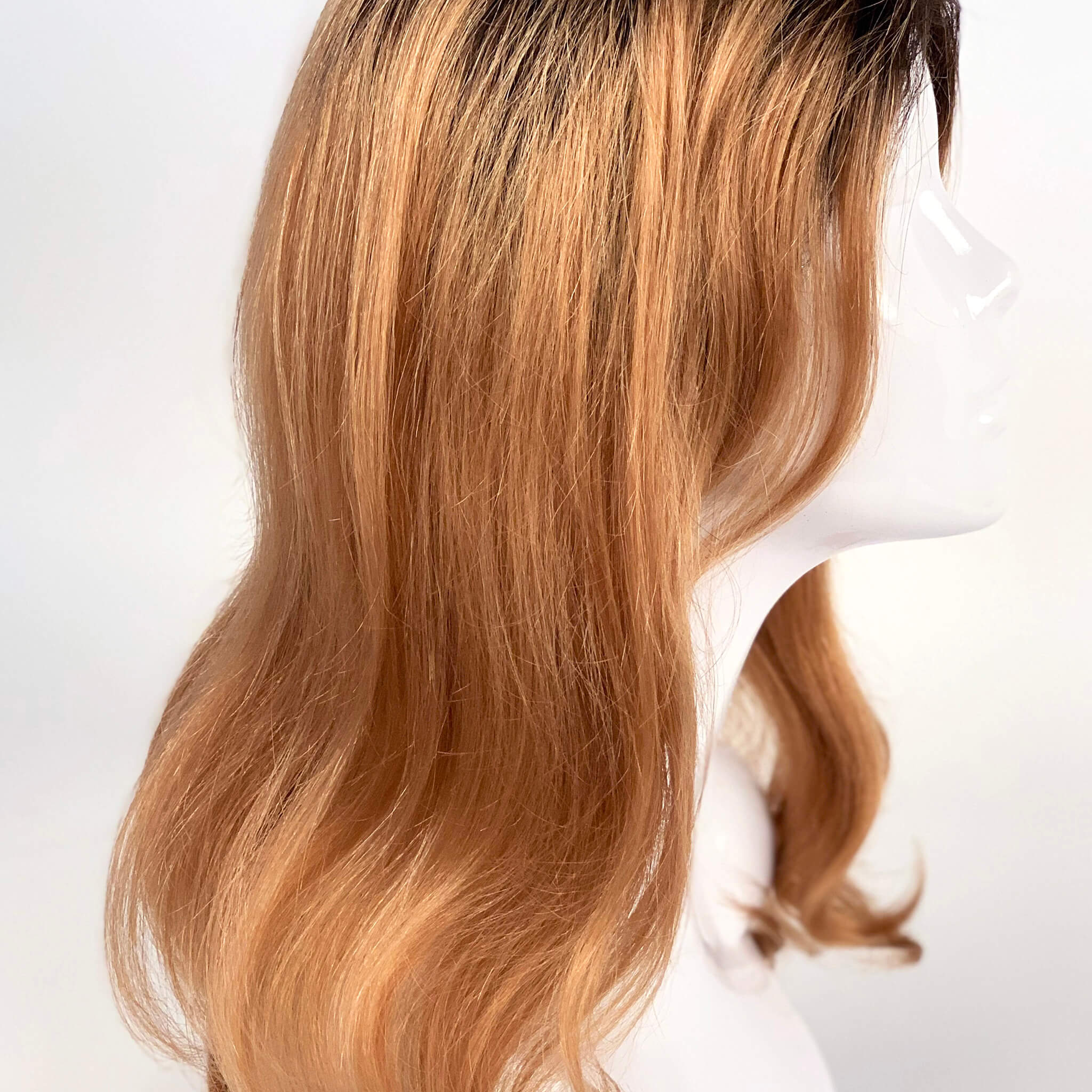 100% Human Hair Fashion Long online Light Brown