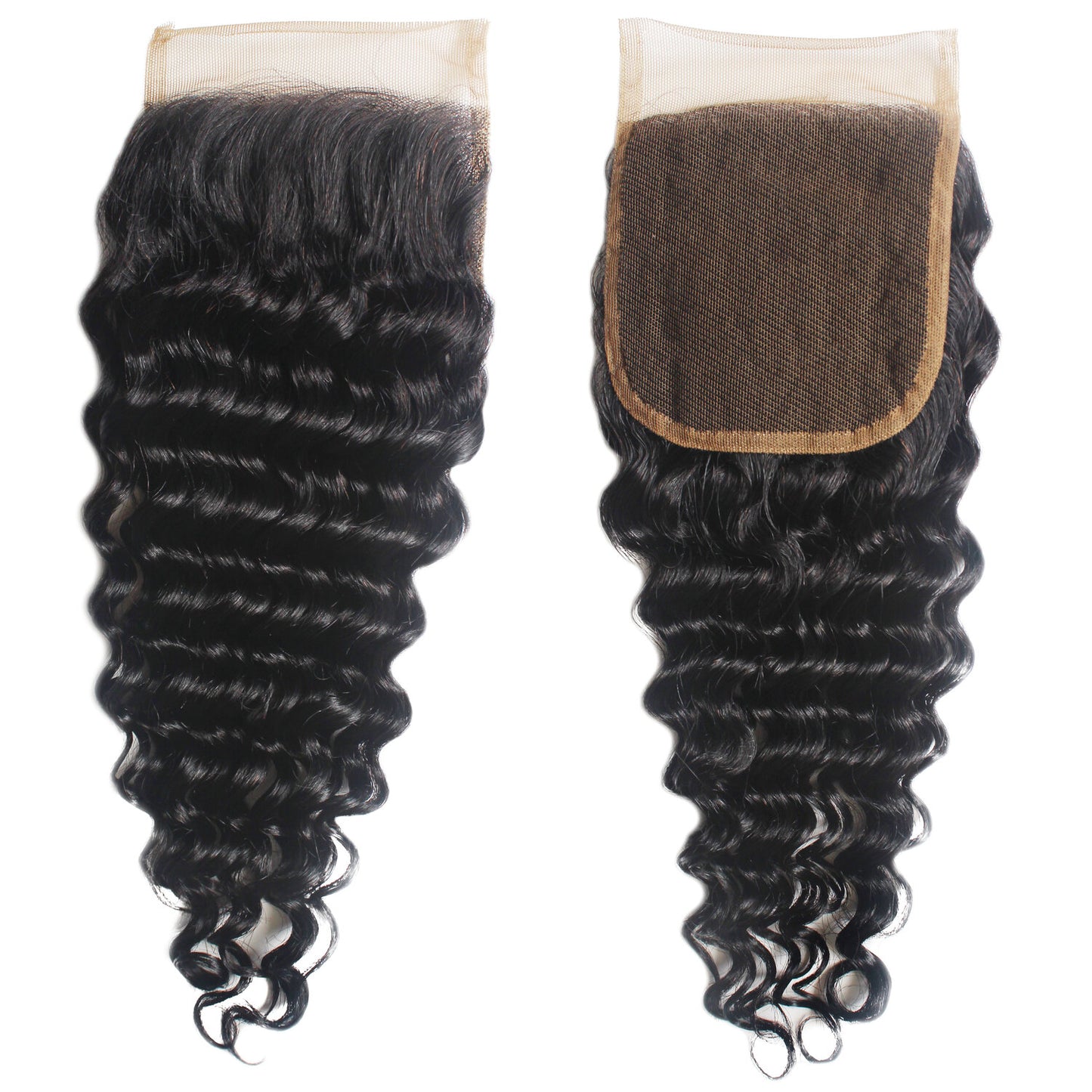 SLEEK BRAZILIAN KINKY WAVE CLOSURE 4” x 4”