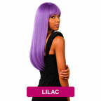 Sleek:Leslie Hair Couture Straight Synthetic Full Fringe Wig