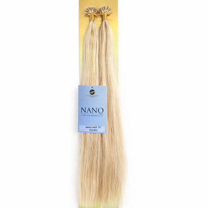 Light blonde nano hair extensions 20 inch luxury 100% Remy human hair