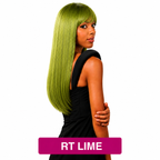 Sleek:Leslie Hair Couture Straight Synthetic Full Fringe Wig