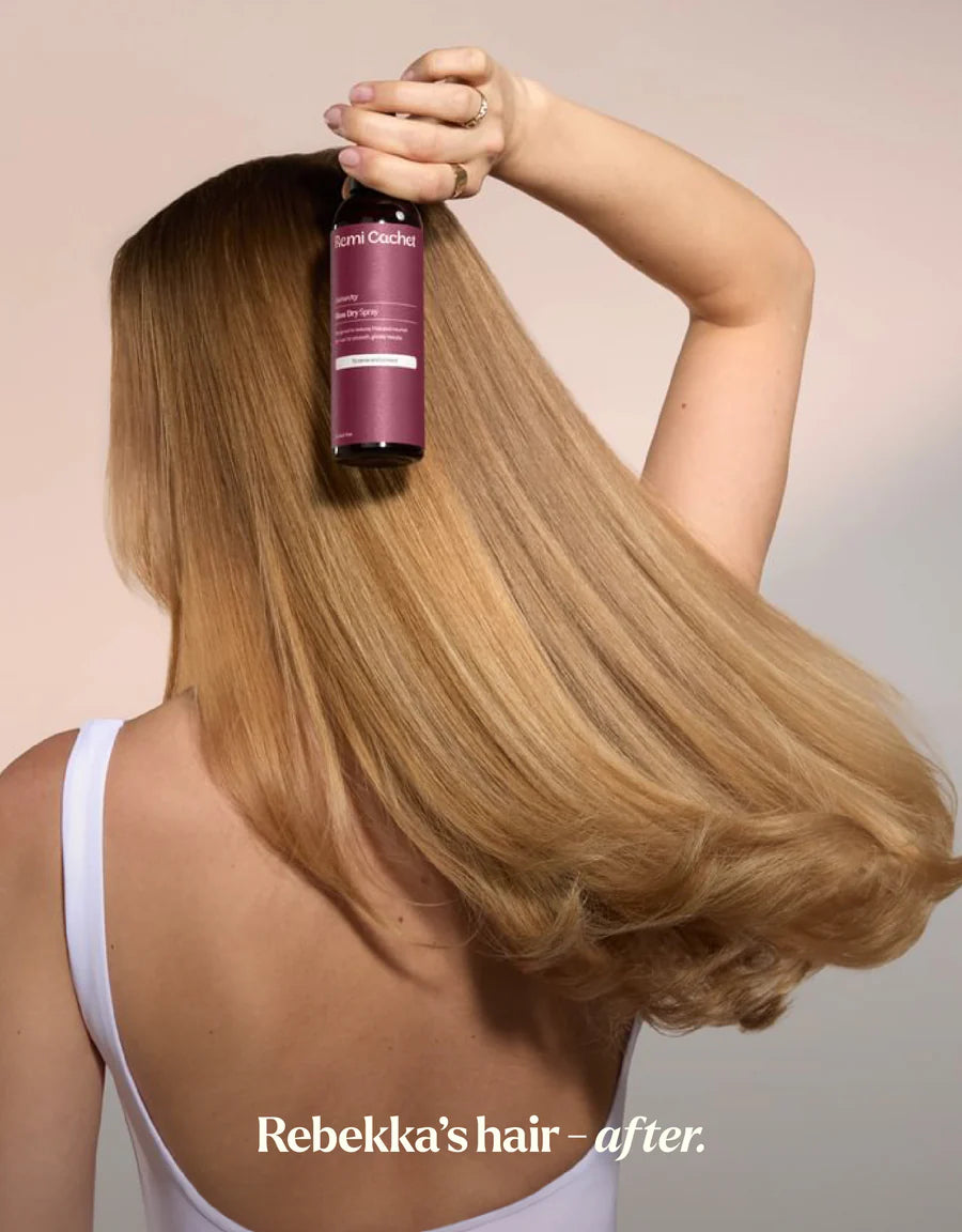 Remi Cachet Hairarchy Blow Dry Spray 200ml bottle” or “hair styling spray for frizz-free blow dry results