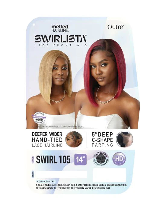 Outre Melted Hairline Swirlista - Swirl 105: Length: 14"
