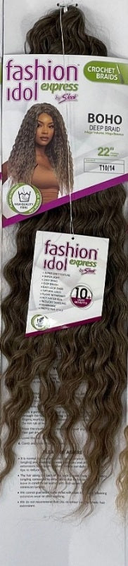 SLEEK BOHO DEEP BRAID FASHION IDOL EXPRESS SYNTHETIC WEAVE: 22”