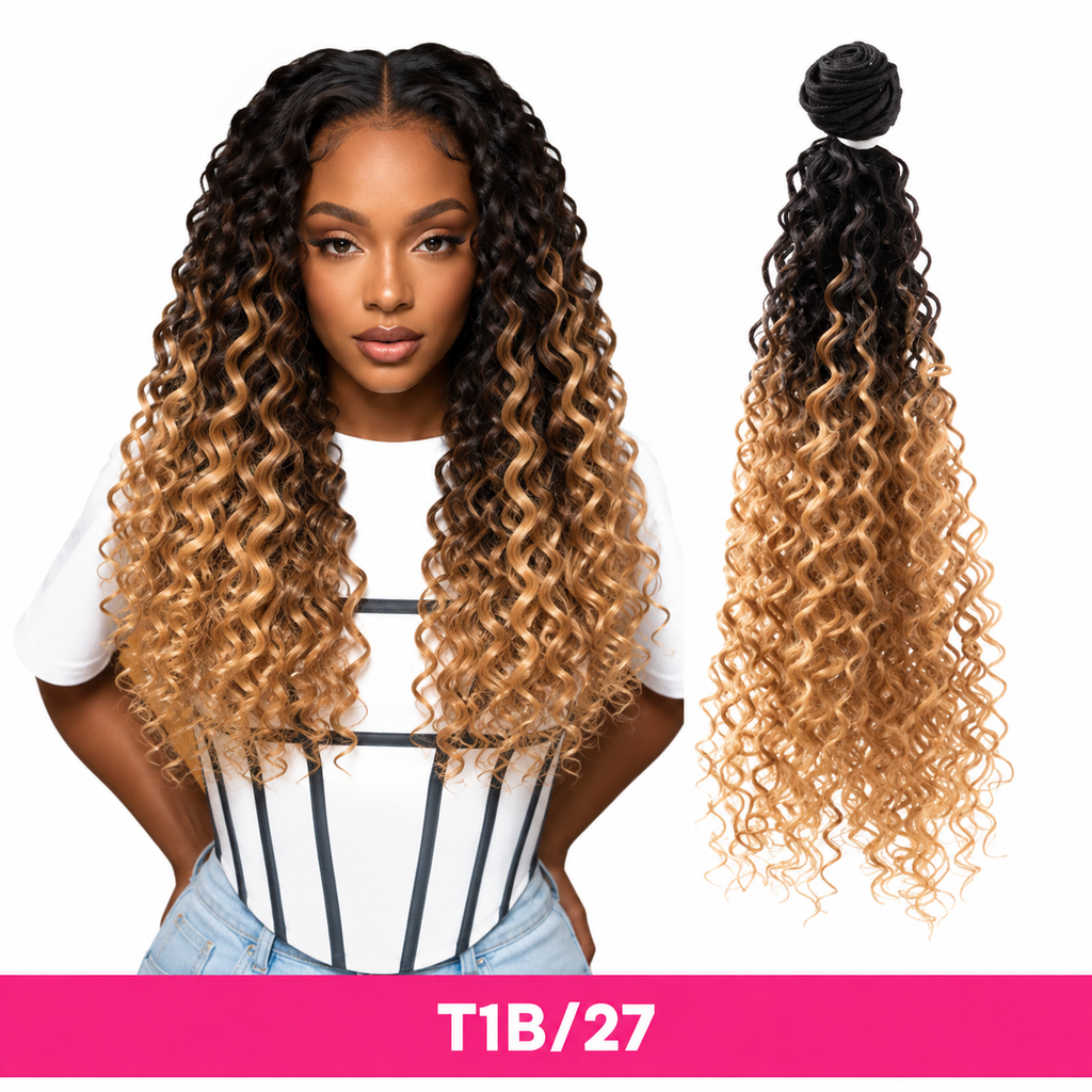 Feme Synthetic Weave - Deep Wave: Synthetic that feels like human hair.