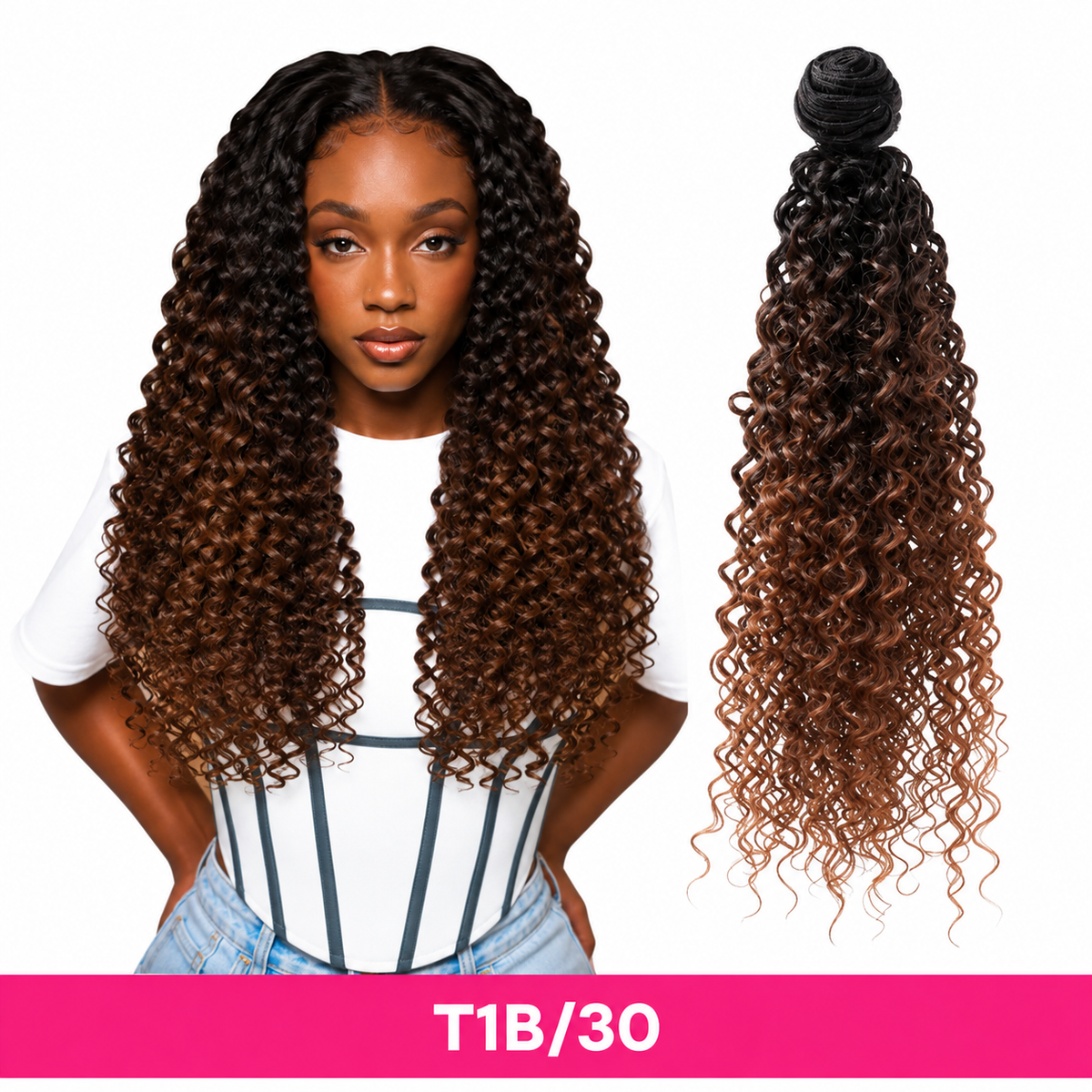 Feme Synthetic Weave - Deep Wave: Synthetic that feels like human hair.