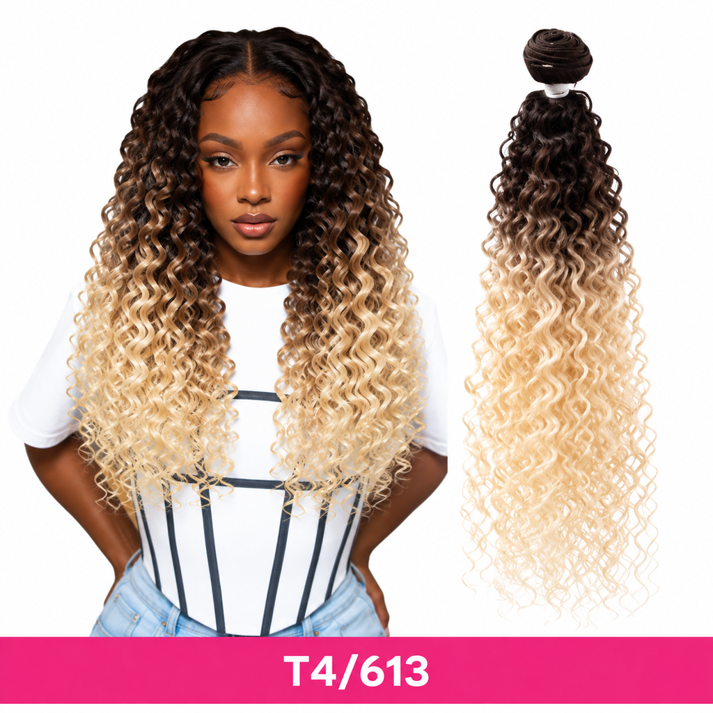 Feme Synthetic Weave - Deep Wave: Synthetic that feels like human hair.