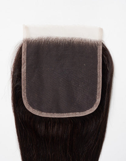 Feme 4x4 Virgin Brazilian Swiss Lace Closure Straight
