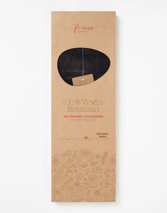 Feme 4x4 Virgin Brazilian Swiss Lace Closure Straight