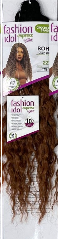 SLEEK BOHO DEEP BRAID FASHION IDOL EXPRESS SYNTHETIC WEAVE: 22”