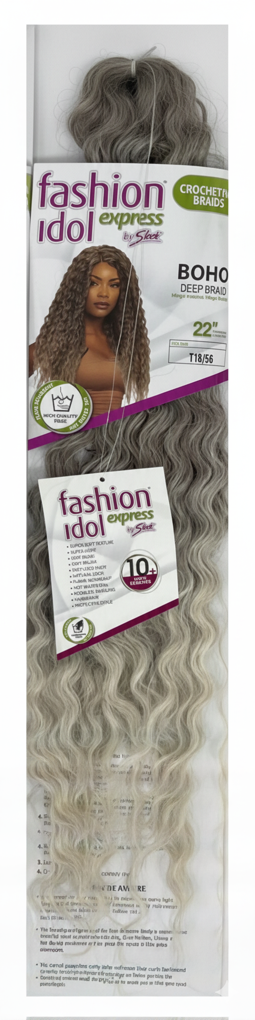 SLEEK BOHO DEEP BRAID FASHION IDOL EXPRESS SYNTHETIC WEAVE: 22”