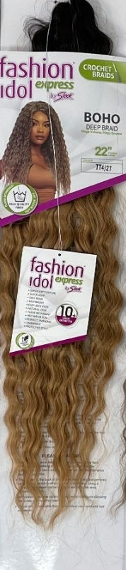 SLEEK BOHO DEEP BRAID FASHION IDOL EXPRESS SYNTHETIC WEAVE: 22”