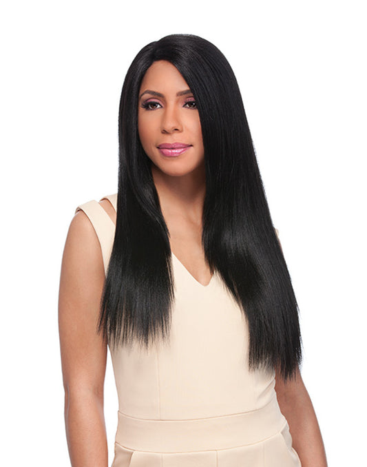 SENSATIONNEL CUSTOM LACE WIG - YAKI: Length: 24"