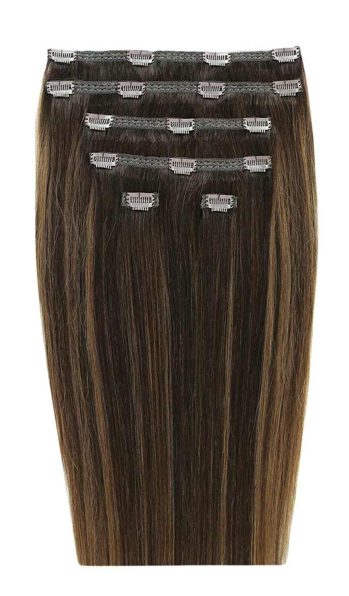 Beauty Works Double Hair Set Clip in Extensions 18 inch