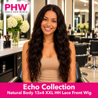 Echo Brazilian Collection 13x4 Lace Front Natural Body Human Hair Wig