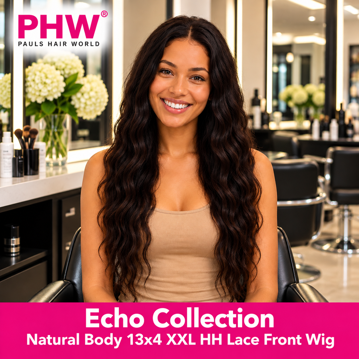 Echo Brazilian Collection Natural Body 13x4 XXL HH Lace Front Wig