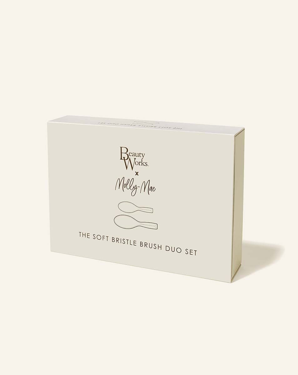 Beauty Works x Molly-Mae Soft Bristle Brush Duo Set – Luxury Hair Brush Set