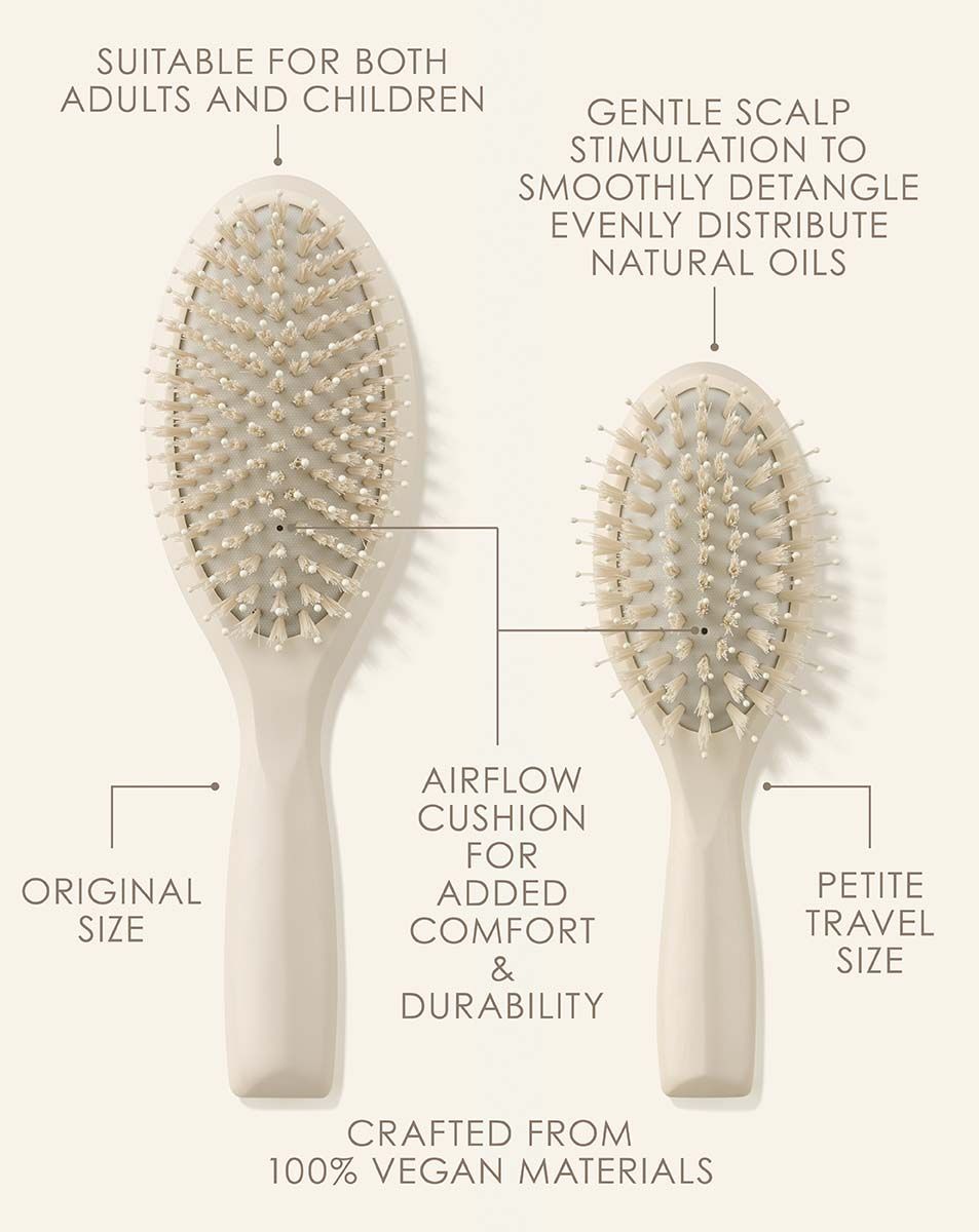 Beauty Works x Molly-Mae Soft Bristle Brush Duo Set – Luxury Hair Brush Set