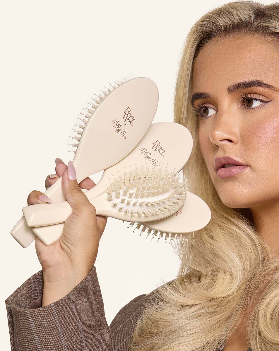 Beauty Works x Molly-Mae Soft Bristle Brush Duo Set – Luxury Hair Brush Set