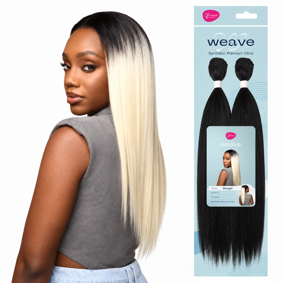 Feme Synthetic Weave - Straight: Synthetic that feels like human hair.