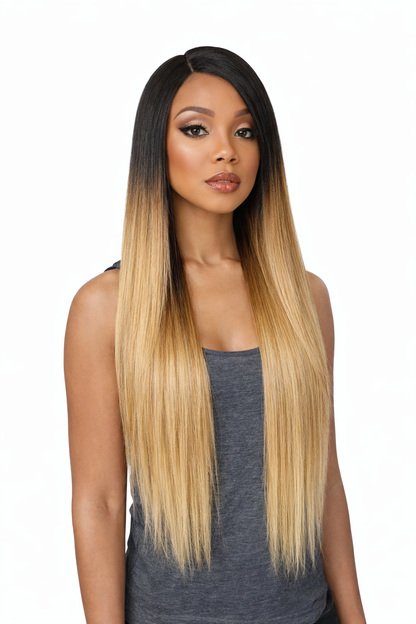 Sensationnel Empress Custom Lace Synthetic Hair Straight Wig