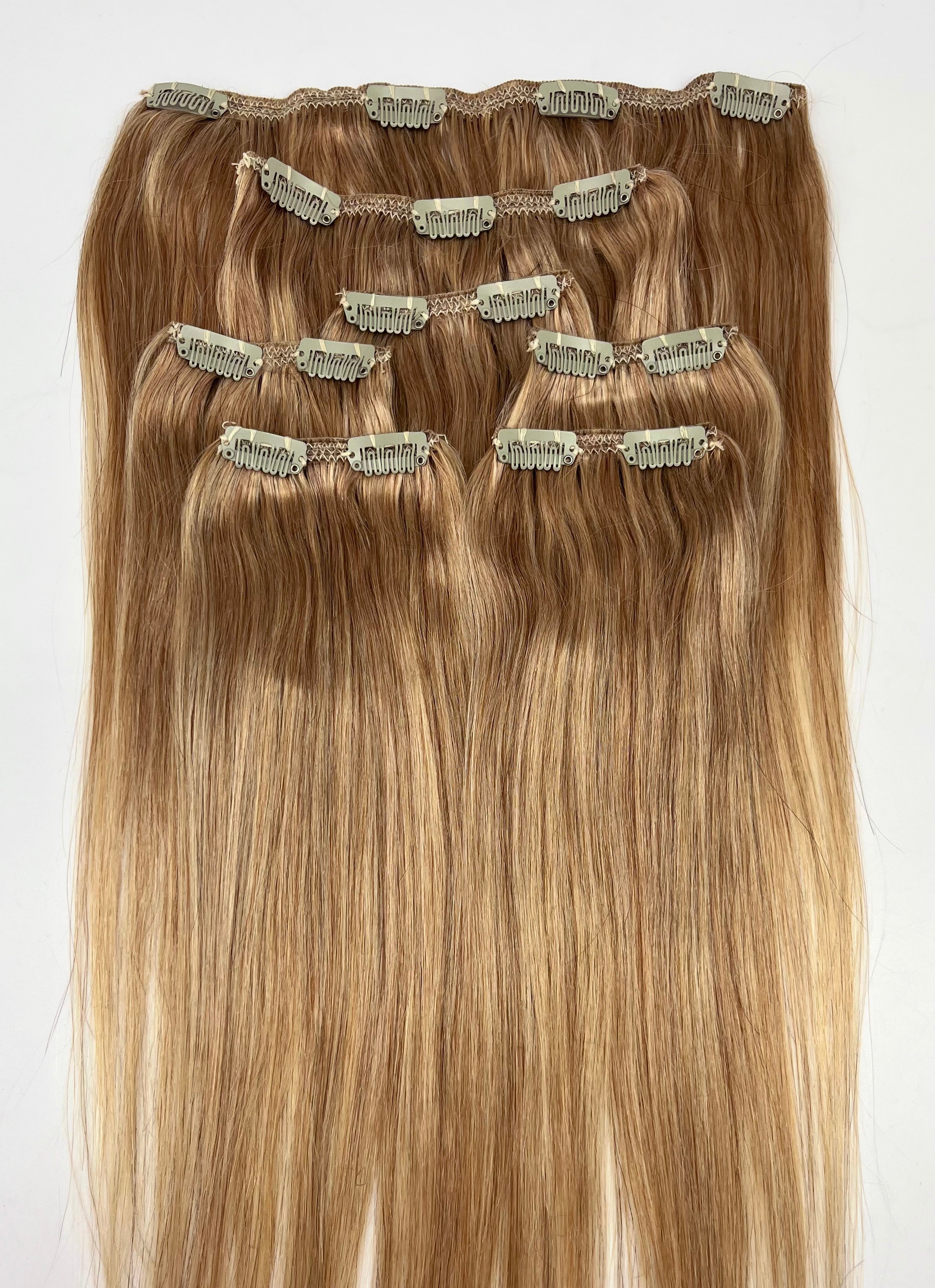 Sleek EW 7 Piece Human Hair Clip In Extensions 100g