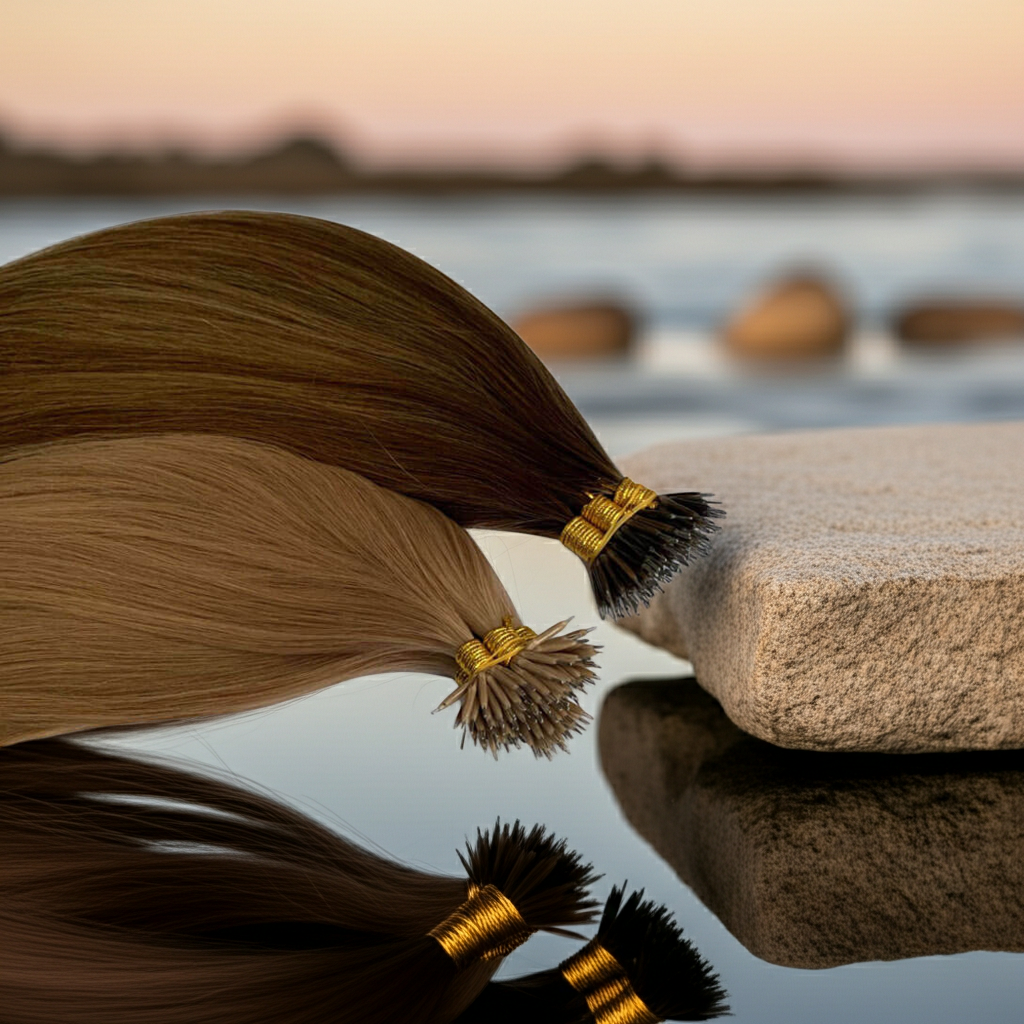 ECHO PREMIUM QUALITY 100% HUMAN HAIR Nano Bond Extensions Double Drawn 100g (100PCS) 18", 20" & 22"