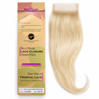 Signature Collection by Echo 4x4 Closure – 613 Blonde Straight Wave