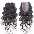 Sleek Virgin Gold Brazilian Deep Wave Closure 4" x 2"