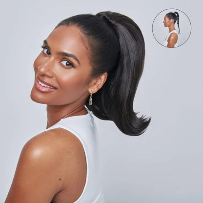 Stranded Short Swoop Ponytail Drawstring or Clip In hair extensions