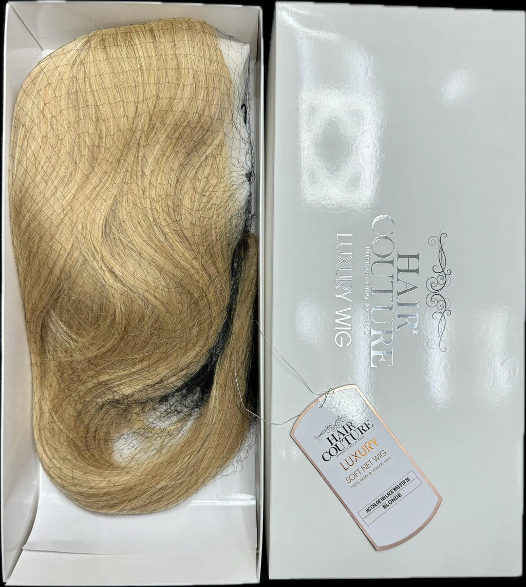 Sleek Chloe Blonde Straight Human Hair Lace Front Wig – Available in 16", 18", 20", 22", 24" & 26"